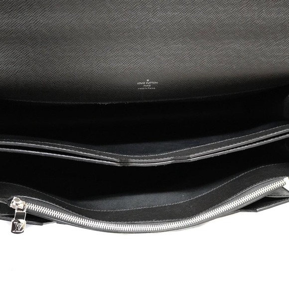 Louis Vuitton Associé Cartable 2 Bag Taiga Leather Noir Black - Picture 7 of 14